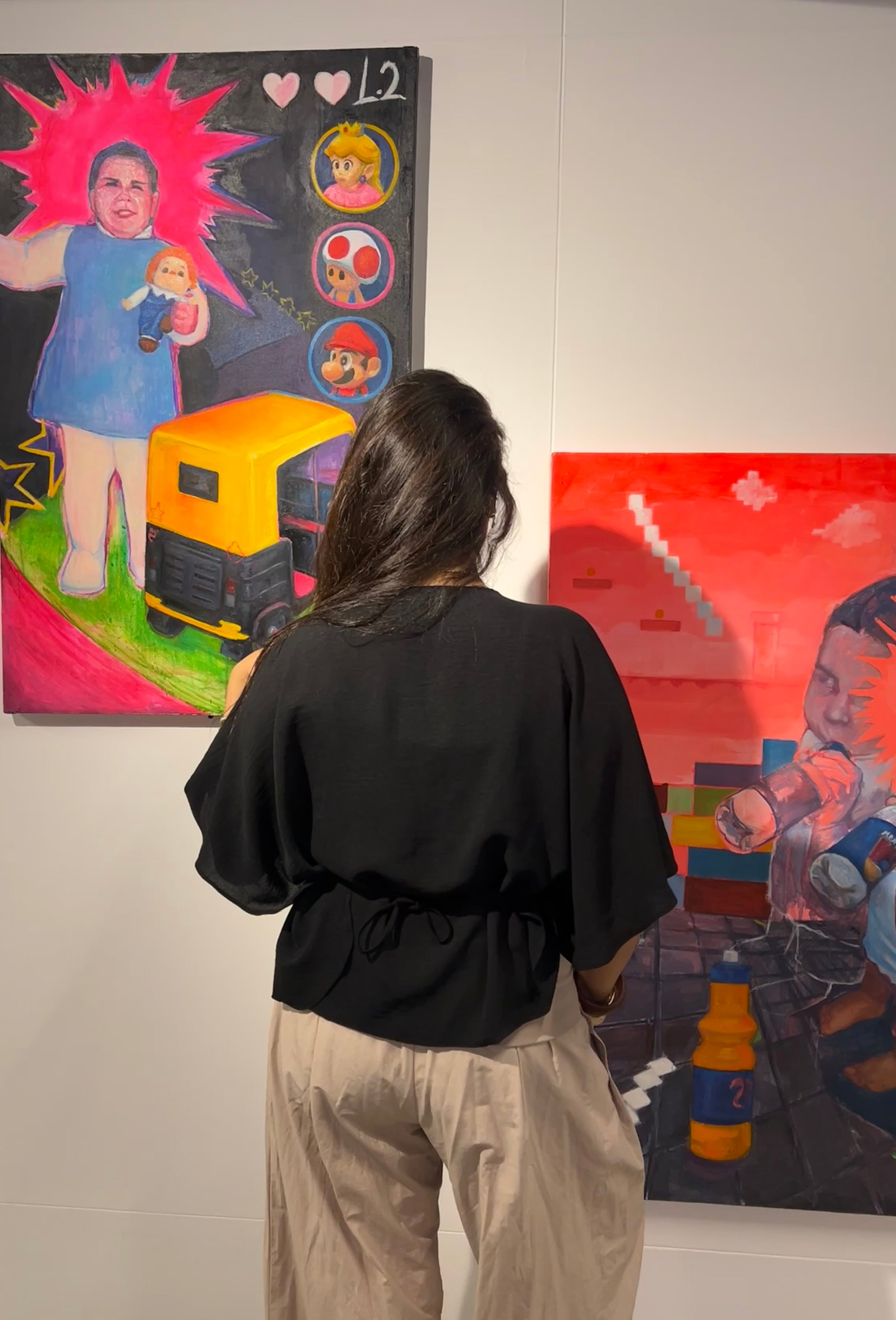 The drape top in black