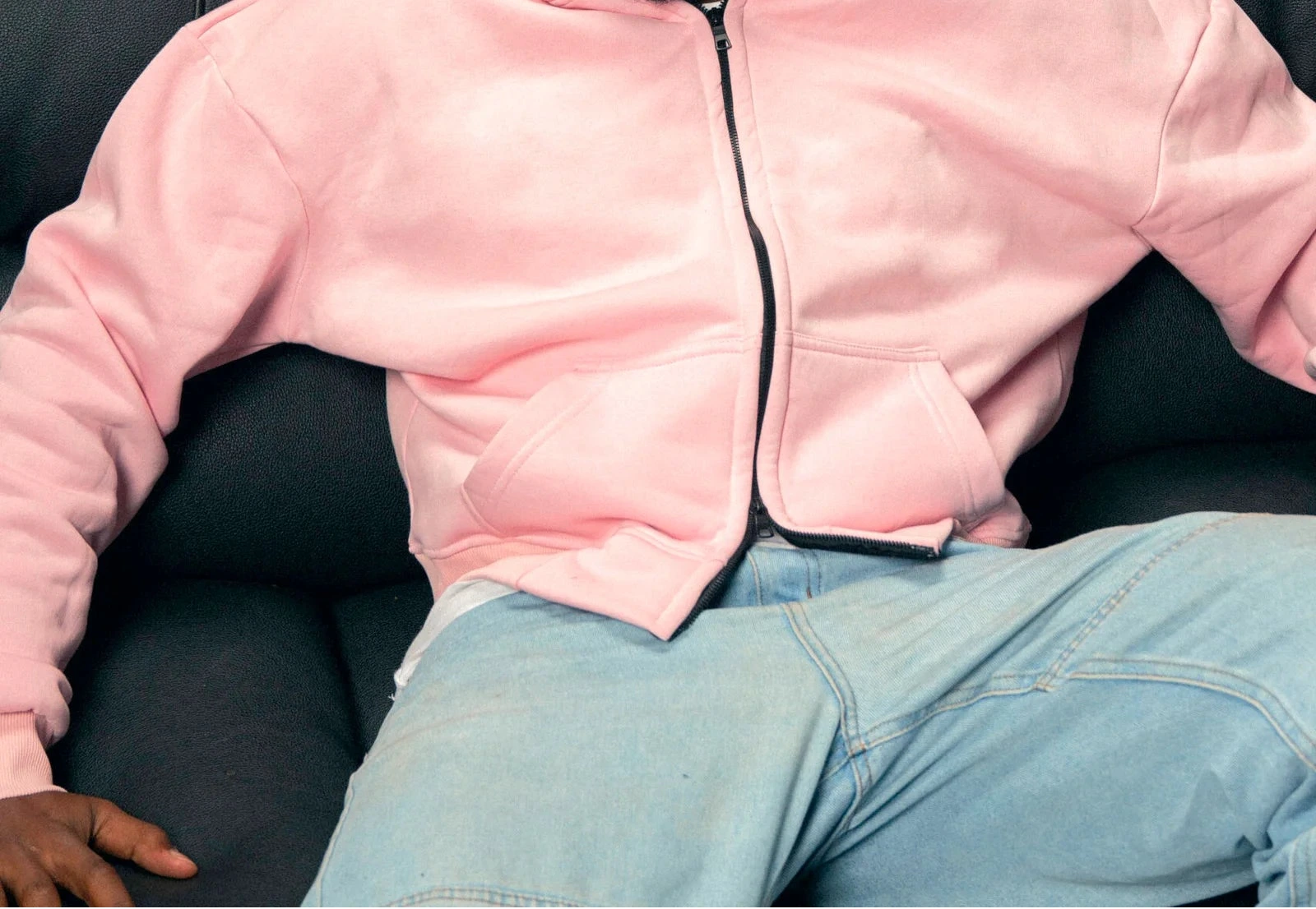 Double Zipper Jacket - Baby Pink