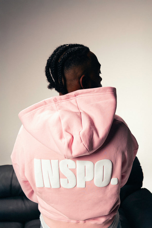 Double Zipper Jacket - Baby Pink