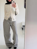 Asymmetrical zigzag cardigan